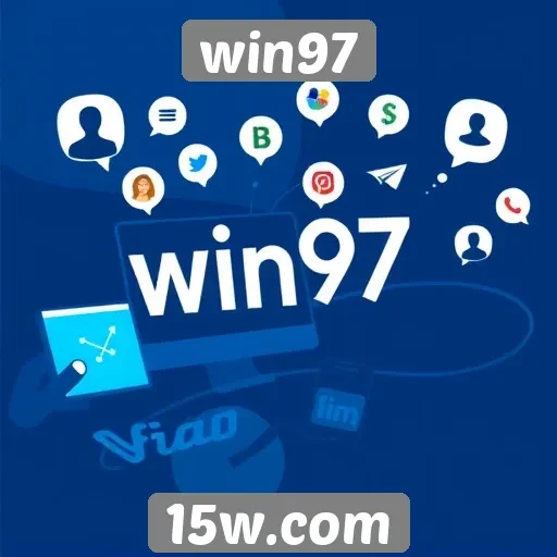 Estratégias de marketing digital do Win97 em plataformas sociais